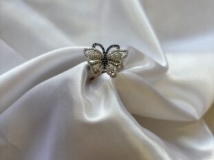 Silver Butterfly Bloom Ring