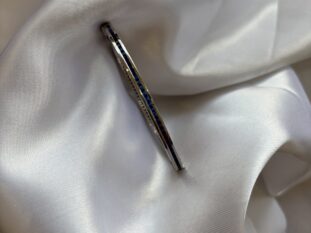 Silver Sapphire Line Ring