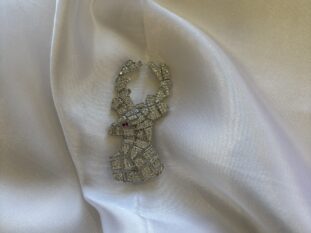 Crystal Stag Head Brooch