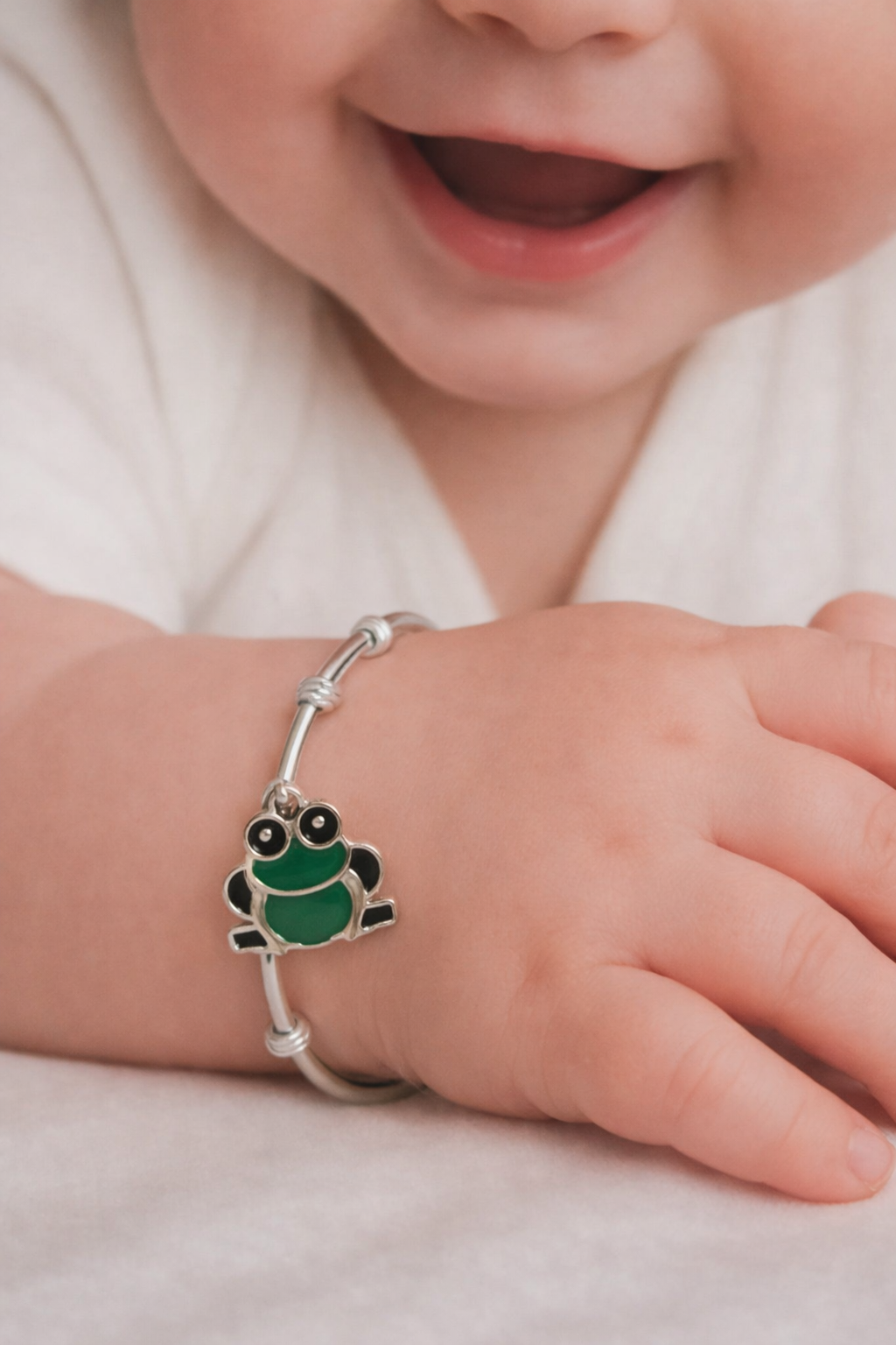 Froggy Fun Silver Anklet Set