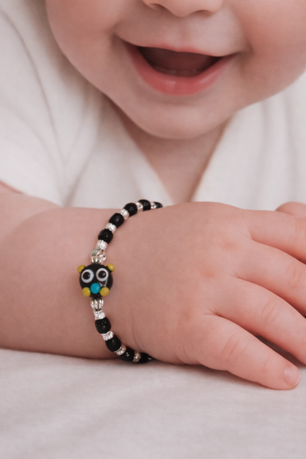 Tiny Owl Guardian Silver Anklet Set