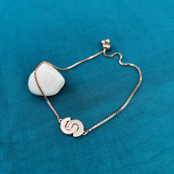 Infinity Link Crystal Chain Bracelet