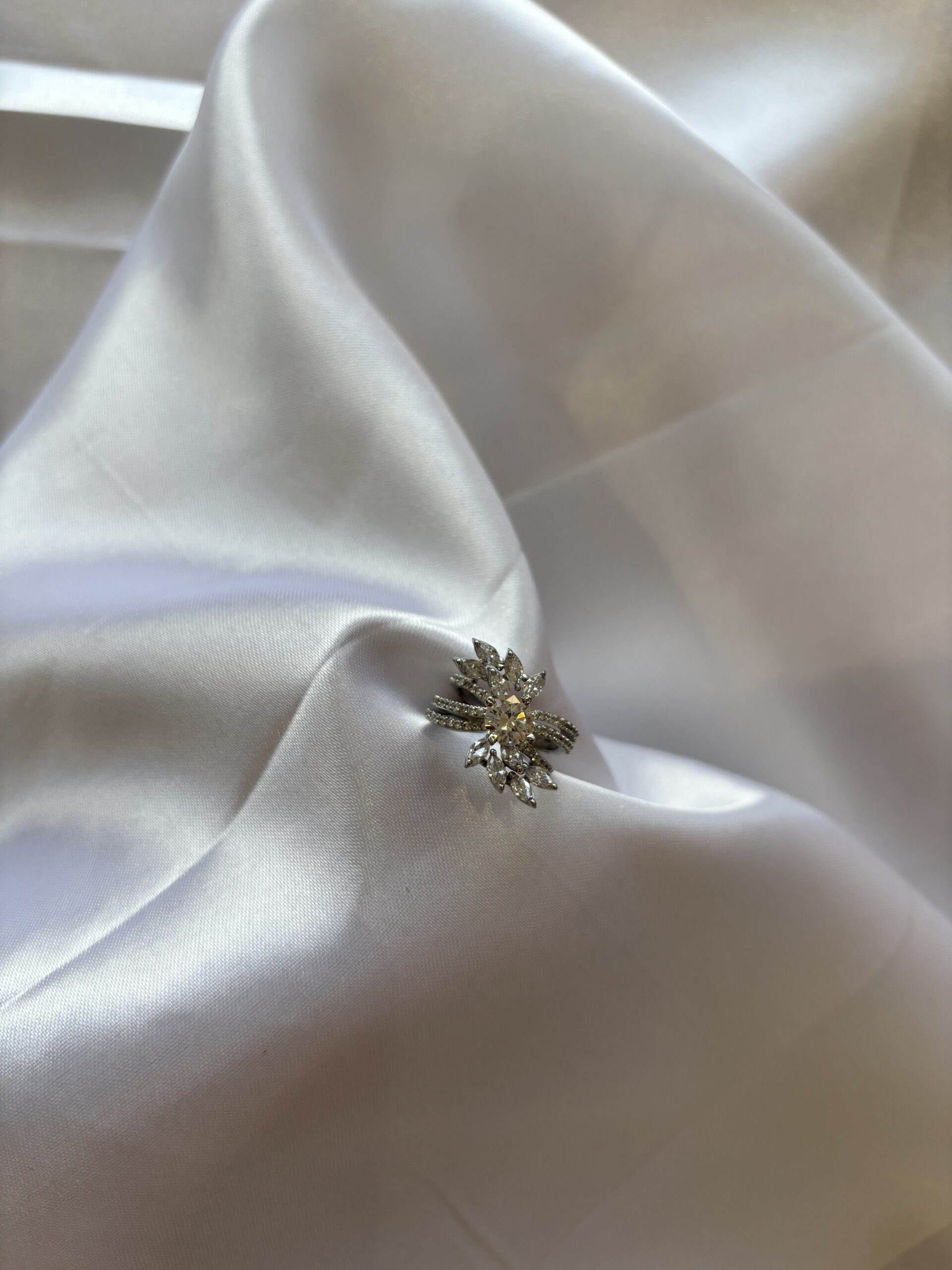 Celestial Bloom Halo Ring - Image 2