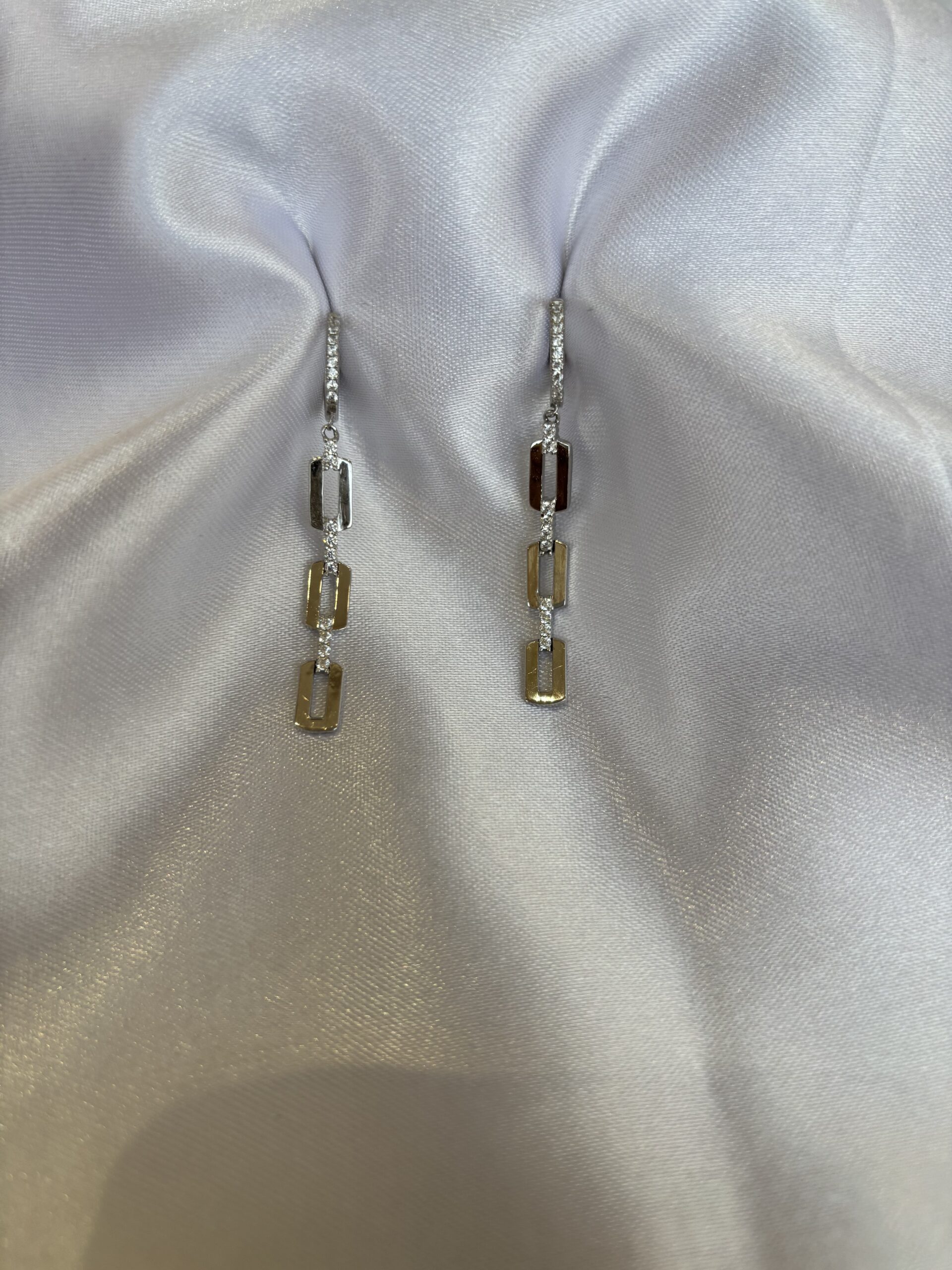 Radiant Link Drop Earrings - Image 2