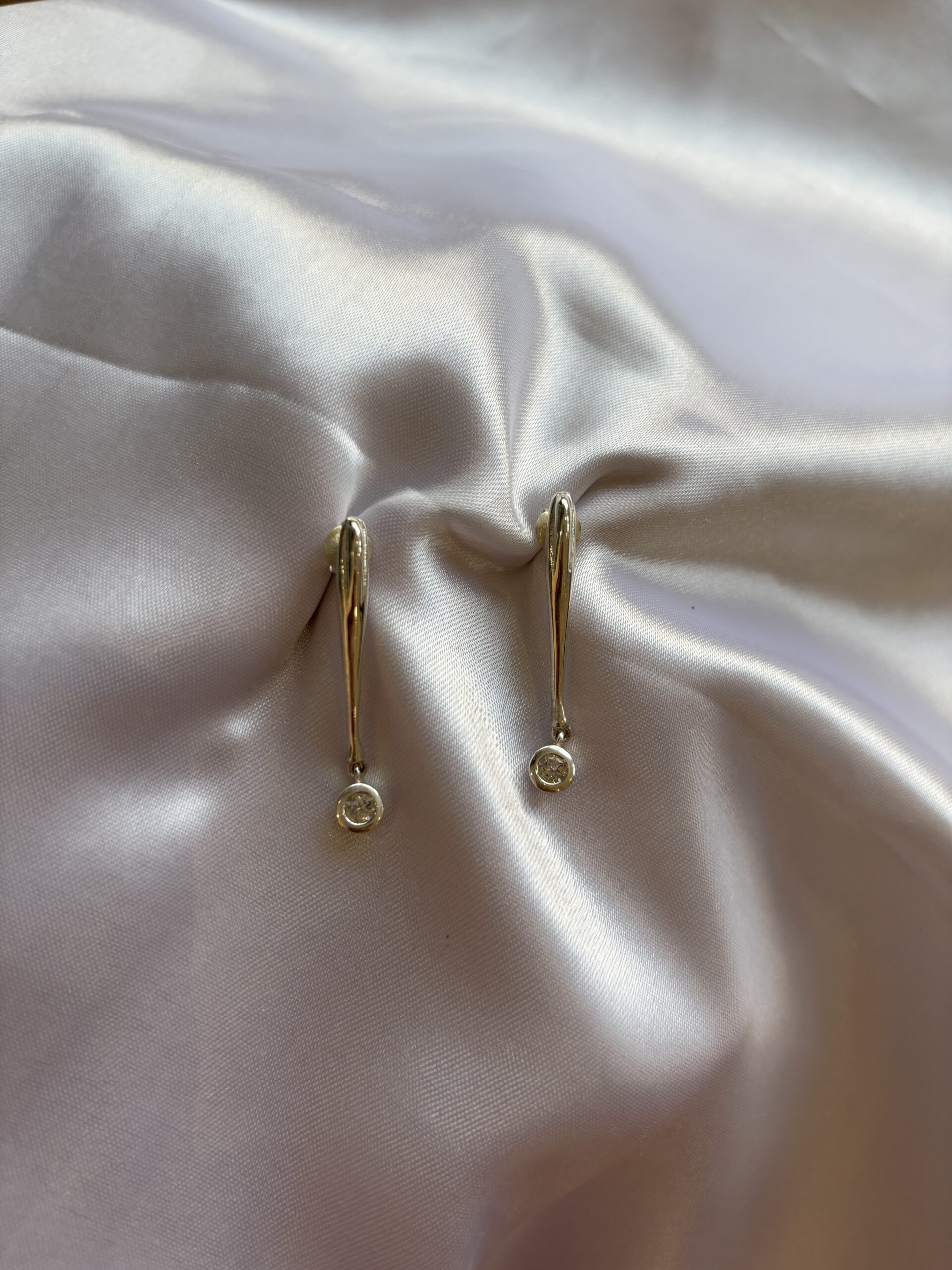 Golden Whisper Drop Earrings - Image 2