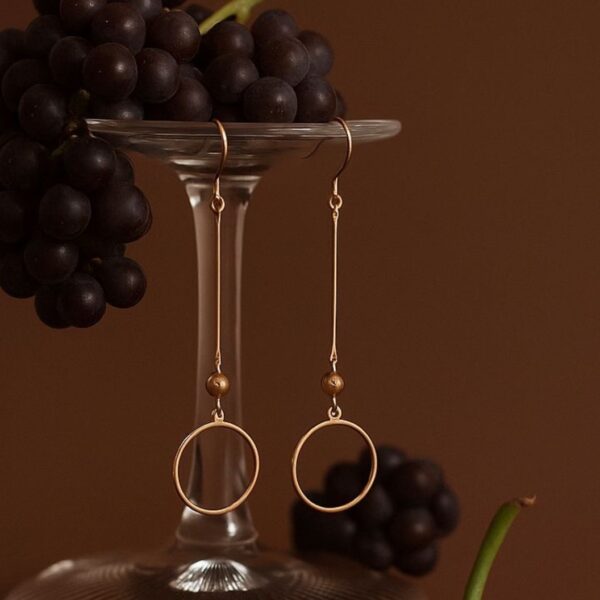Circle Drop Earrings