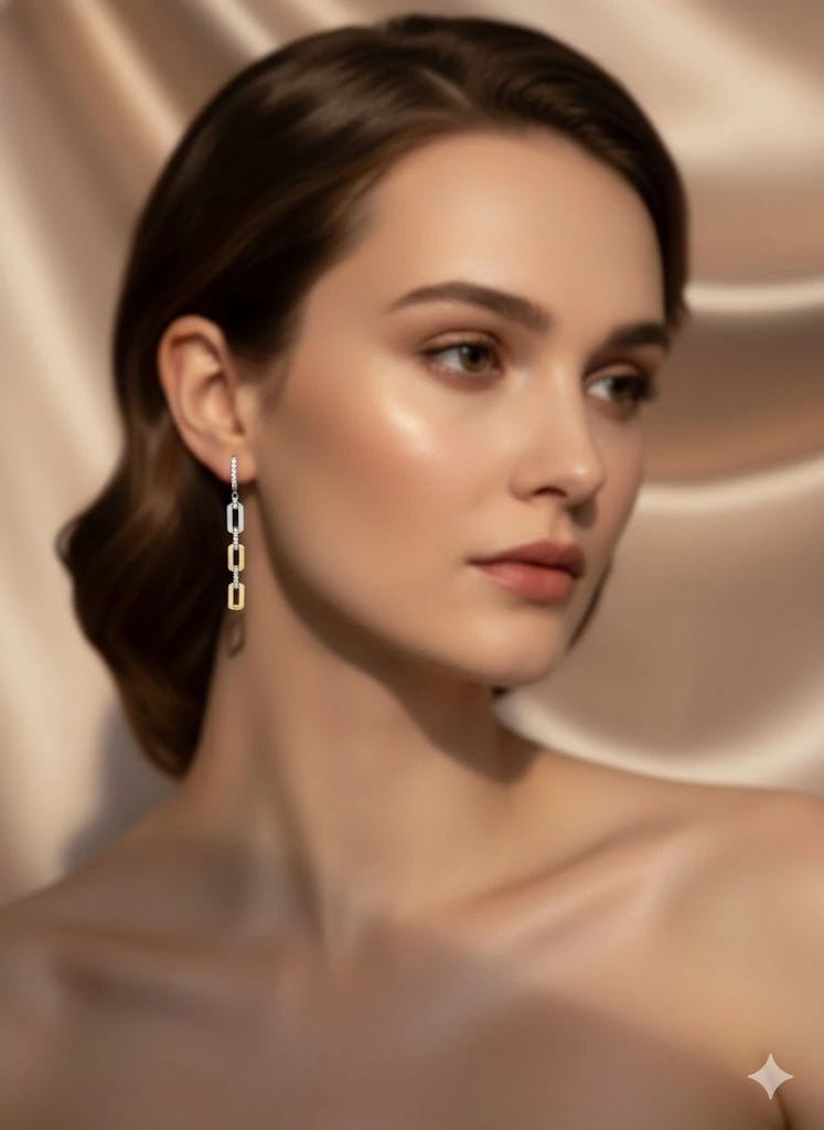 Radiant Link Drop Earrings