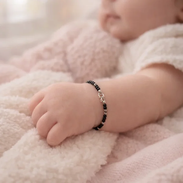 Midnight Silver Spark Anklet Set