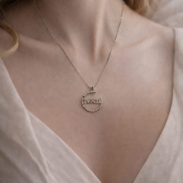 Eternal Time Roman Numeral Circle Pendant Necklace