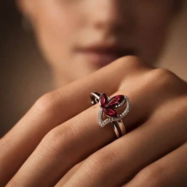 Rosé Petal Embrace Ring