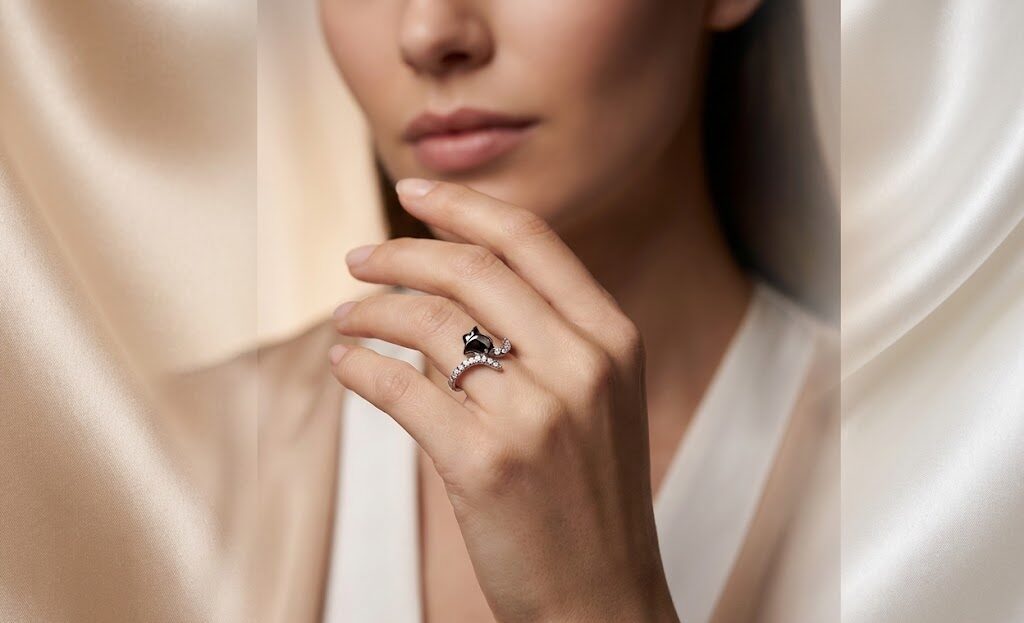 Gilded Serpent Halo Ring